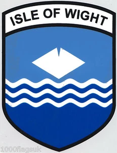 Isle of Wight County Flag Vinyl Car Window Sticker - For Inside of Window - Picture 1 of 2