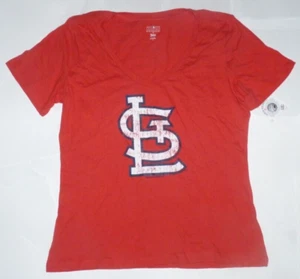 NEW MLB St Louis Cardinals Baseball T Shirt Women Ladies XL X-Large NWT - Picture 1 of 1