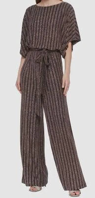 Mono para mujer Jessica Howard negro dorado con rosca metálica con cinturón talla L Foto 1 de 3