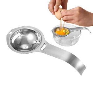 Easy Egg Yolk White Separator - Kitchen Gadget, Divider Holder Sieve Tool - Picture 1 of 12