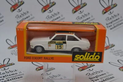 SOLIDO " FORD ESCORT RALLYE " ORGINALE BOX COME FOTO - Immagine 1 di 4