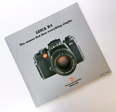 Leica R4 Film Camera ＆ Lens ＆ Accessories English catalog Published in 1982 - Image 1 of 4