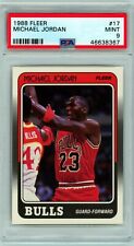 1988 Fleer #17 Michael Jordan PSA 9 Mint Centered Chicago Bulls