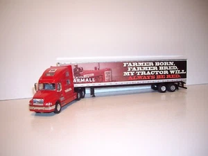 SPECCAST 1/64 IH FARMALL VOLVO 770 WITH SLEEPER AND LOGOED 53' DRY VAN DCP TIE - Picture 1 of 11