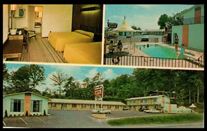Tennessee Host Motel & Restaurant Route 129-441 Multi-View Chrome Postcard - Picture 1 of 2
