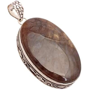 Achat Edelstein Versilbert Handmade Anhänger Schmuck Geschenk 5.8cm P-14265 - Bild 1 von 3