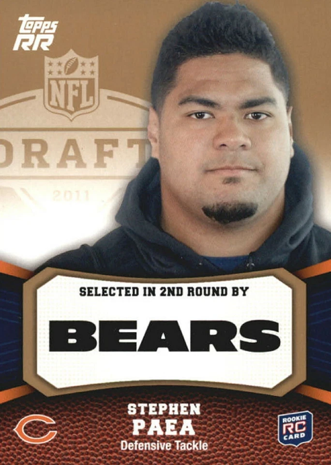 2011 Topps Rising Rookies Gold #118 Stephen Paea RC Chicago Bears - Image 1 of 1