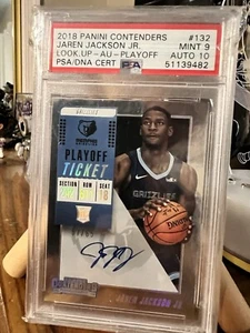 Jaren Jackson Jr. 2018 Panini Contenders Look Up Playoff Rookie Ticket /65 Psa 9 - Picture 1 of 3