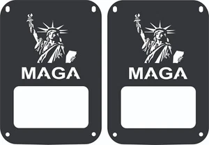 Tail Light Covers Statue of Liberty MAGA Compatible with Jeep Wrangler JK - Picture 1 of 5