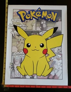 Pokémon Pikachu Canvas Poster Unframed 12"x16" Approximately - Picture 1 of 1