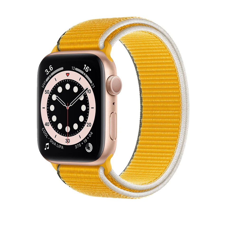 Lo último Correa deportiva de nailon para Apple Watch 10 9 8 7 6 SE 40/45/46/49 mm Foto 1 de 1