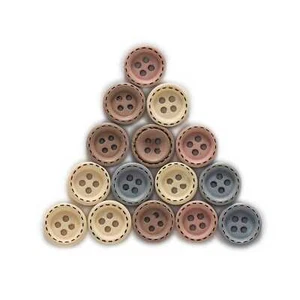 50pcs Round Wood Buttons Sewing Scrapbooking Clothing Crafts Handmade 12/15mm - Picture 1 of 3