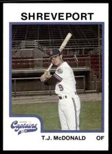 1987 ProCards T.J. McDonald Shreveport Captains #475