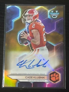 2023 Bowman's Best University Cade Klubnik #BOA-CK Gold Clemson Rookie Auto /50 - Picture 1 of 2