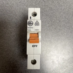 WYLEX 40 AMP Type B 6kA MCB CIRCUIT BREAKER NSB40 STOTZ B40 40A NSB - Picture 1 of 6