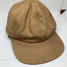 Vintage Dickies Duck Canvas Hat Cap Ear Flap Brown Sz Large USA Made EUC