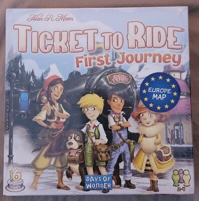NOS Ticket to Ride Alan R Moon Board Game First Journey Europe Map D.O.W Express - Image 1 of 4