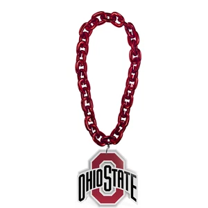 Collar de cadena de abanico de 34 pulgadas Ohio State Buckeyes NFL - Imagen 1 de 1