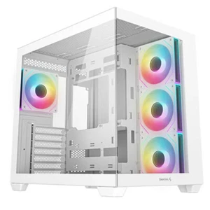 DeepCool CG530 4F WH ATX Case, Tempered Glass,4 Pre-Instaled Fans, USB3.0×2、Gen2 - Picture 1 of 1
