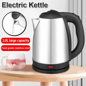 Tetera eléctrica inalámbrica de acero inoxidable de 2L olla de agua caliente con apagado automático - Imagen 1 de 15
