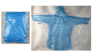 Cape Wasserdicht Poncho mit Kapuze Fahrrad Trekking Regen Anti-regen - Bild 1 von 1