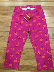 New HANNA ANDERSSON CHASING SUMMER CAPRI LEGGINGS PINK FLOWER FLAMINGO 150 12 - Picture 1 of 5