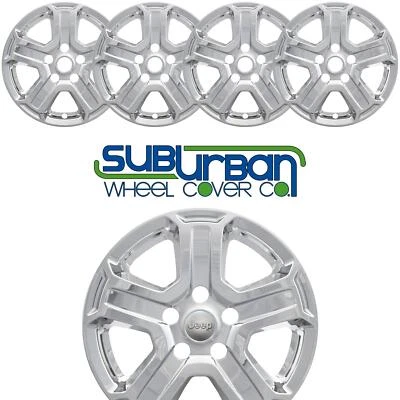 Jeep Wrangler Sport S # IMP-420X 2018-2023 17" 5 radios cromados juego de cubiertas de rueda/4 Foto 1 de 4