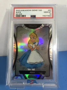 2023 Kakawow Disney 100 Alice in Wonderland #87 Silver Holo Graded PSA 10 Gem - Picture 1 of 2