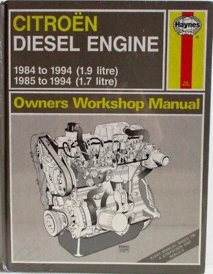 Haynes - Citroën Motor Diésel 1.9 Y 1.7 Litros - Manual Del Propietario (84-94) - Imagen 1 de 4