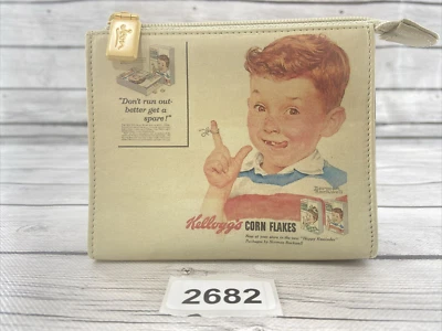 Cartera sin asas pequeña con cremallera ICON Los Angeles de cuero Kellogg's Corn Flakes Foto 1 de 4