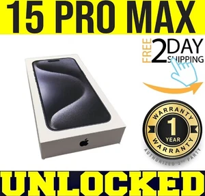 APPLE IPHONE 15 PRO MAX 256GB BLUE (FACTORY UNLOCKED) ✅1 YEAR WARRANTY✅ ❖SEALED❖ - Picture 1 of 2