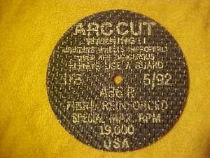 RUEDAS CORTADAS ARCCUT #87741 4" X 1/8" X 1/4" A36-R 19000 RPM 25 piezas por caja - Imagen 1 de 2