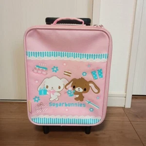 Sanrio Sugarbunnies Shirousa Kurousa Travel Bag Carry Case Pink Kids Retro - Picture 1 of 6
