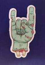 Rock On Symbol - Zombie Gross Hand - Nueva Calcomanía de Vinilo Graffiti Patinador Patineta