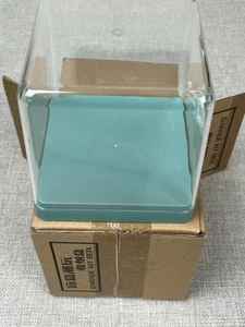 Display Case 4 1/2” Tapered Stackable Garage Kit Box 863 Clear Blue/Green New - Picture 1 of 7