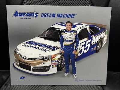 Tarjeta de héroe 2014 Brian Vickers #55 Aaron’s Dream Machine NASCAR Cup Series Foto 1 de 2