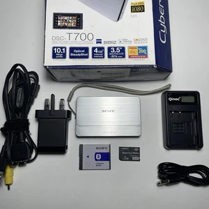 Sony CyberShot DSC-T700 10.1MP Digital Camera Tested+ Charger, Battery, 2GB Card - Picture 1 of 20