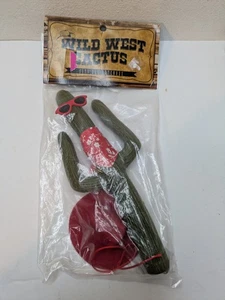 Cowboy Kaktus Antenne Topper Auto Rot Sonnenbrille Bandana Hut Gummi NEU Vintage - Bild 1 von 7