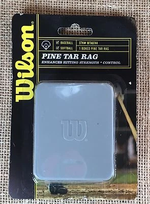 Wilson Baseball Softball Pine Tar Rag Bat Batters Cloth in Box  - Image 1 of 4