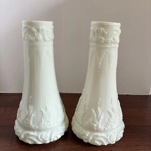 Set di vasi alti in vetro da latte goffrato da 2 a 9" (1935 - 1950) - Foto 1 di 8