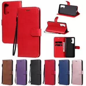 Per Oppo Realme C20 C21 C12 Reno 3 8 pro Find x3 nuova custodia portafoglio in pelle poliuretano flip - Foto 1 di 12