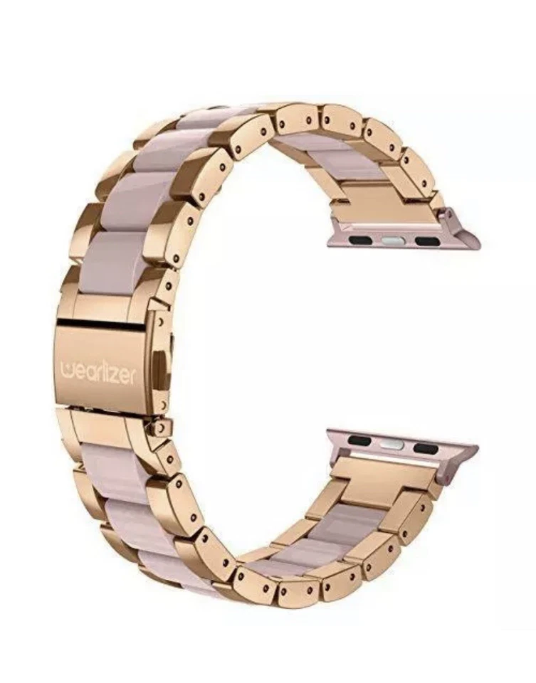 For Apple Watch Bands Wearlizer Fashion Metal Wristbands Replacement Iwatch S... - Image 1 of 3