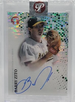 2022 Topps Pristine Baseball Barry Zito Green Refractor Auto /99 #PA-BZ - Image 1 of 2