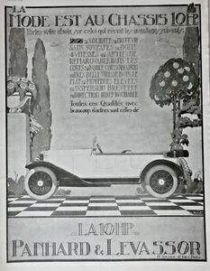 PUBLICITÉ DE PRESSE 1923 LA 10 HP PANHARD LEVASSOR LA PLUS ANCIENNE EXPÉRIENCE - Imagen 1 de 1