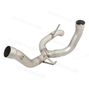 Mid Exhaust Link Pipe For Ducati Multistrada 1200 Sport Touring 10-14 Steel Tube - Picture 1 of 8