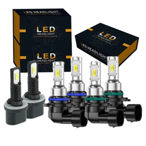 For Chevy S10 Cab Pickup 1999-2003 LED Headlight Fog Light Bulbs Kit Xenon White - Picture 1 of 12