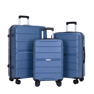 3Pcs Luggage Set 20'' 24'' 28'' Hardside Spinner Wheels Lightweight Suitcase TSA - Picture 1 of 24