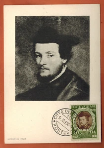 1950-Poste Vaticane-Carte Maximum-Cardi.Madrizzi-Concile de Trente-Réf.C.91 - Foto 1 di 2