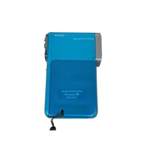 SONY HDR-GW77V  Video Camera Recorder Handycam Blue Tested Working Used Japan - Bild 1 von 8