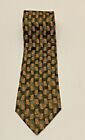 Roundtree & Yorke Men's Necktie All Silk  58" L X 4" W Hand Sewn  Usa Green Guc